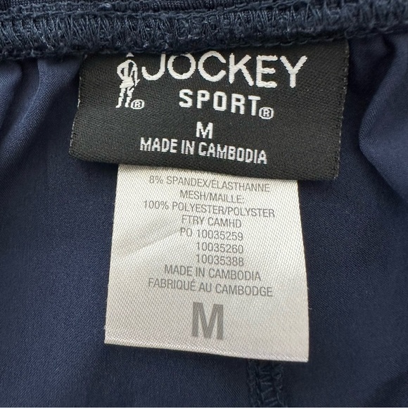 Jockey Athletic Shorts Pull on Navy Blue Size M - Picture 6 of 8